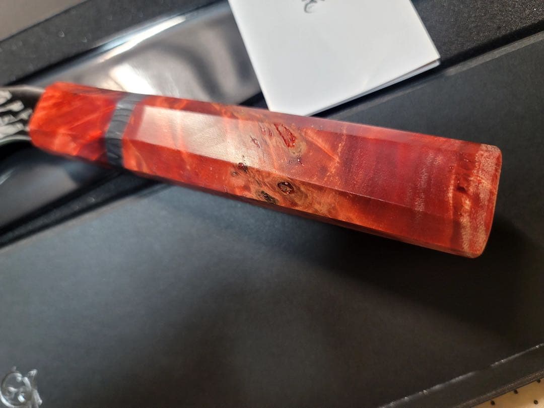 龍泉刃物　紅蓮緋龍 SPG Strix 牛刀　240