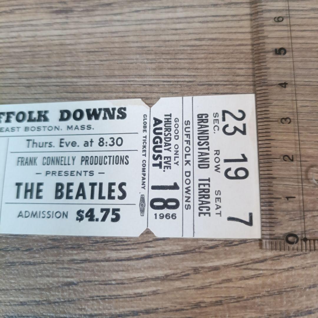 THE BEATLES 1966 未使用コンサートチケット アメリカ