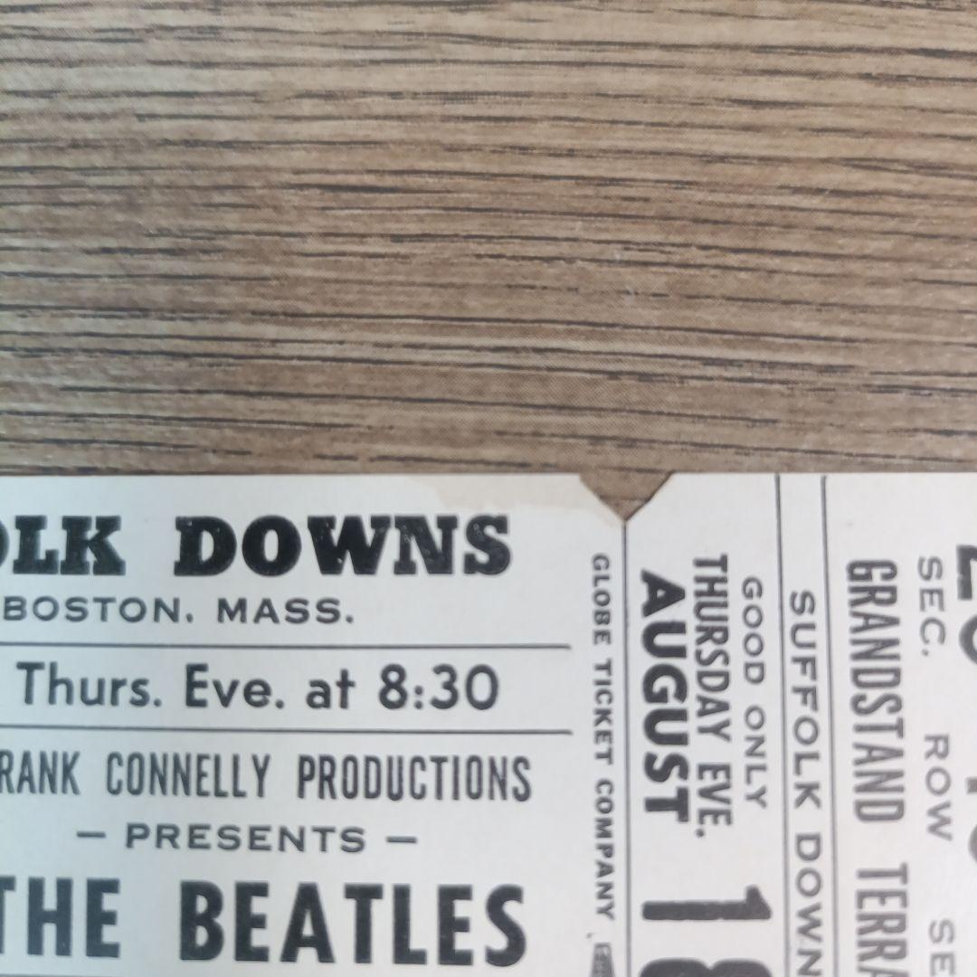 THE BEATLES 1966 未使用コンサートチケット アメリカ
