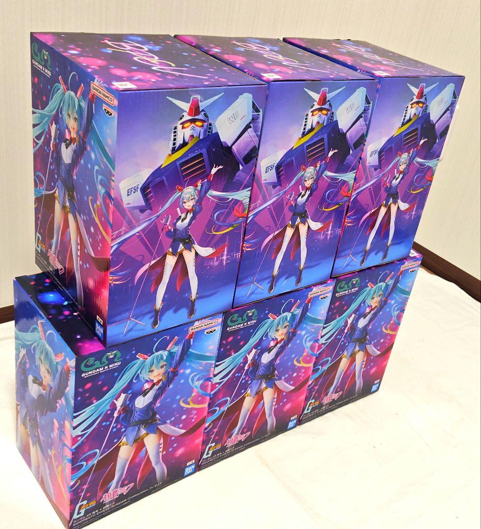 【新品】ガンダム45周年記念 GUNDAM x MIKU フィギュア 6個セット