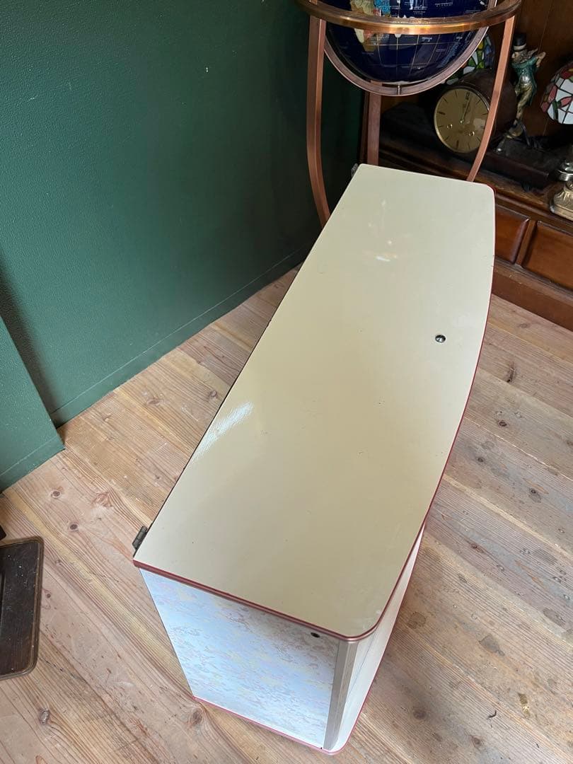 吊り戸棚 花柄 昭和レトロ レトロポップ 食器棚 当時物 飾り棚 インテリア