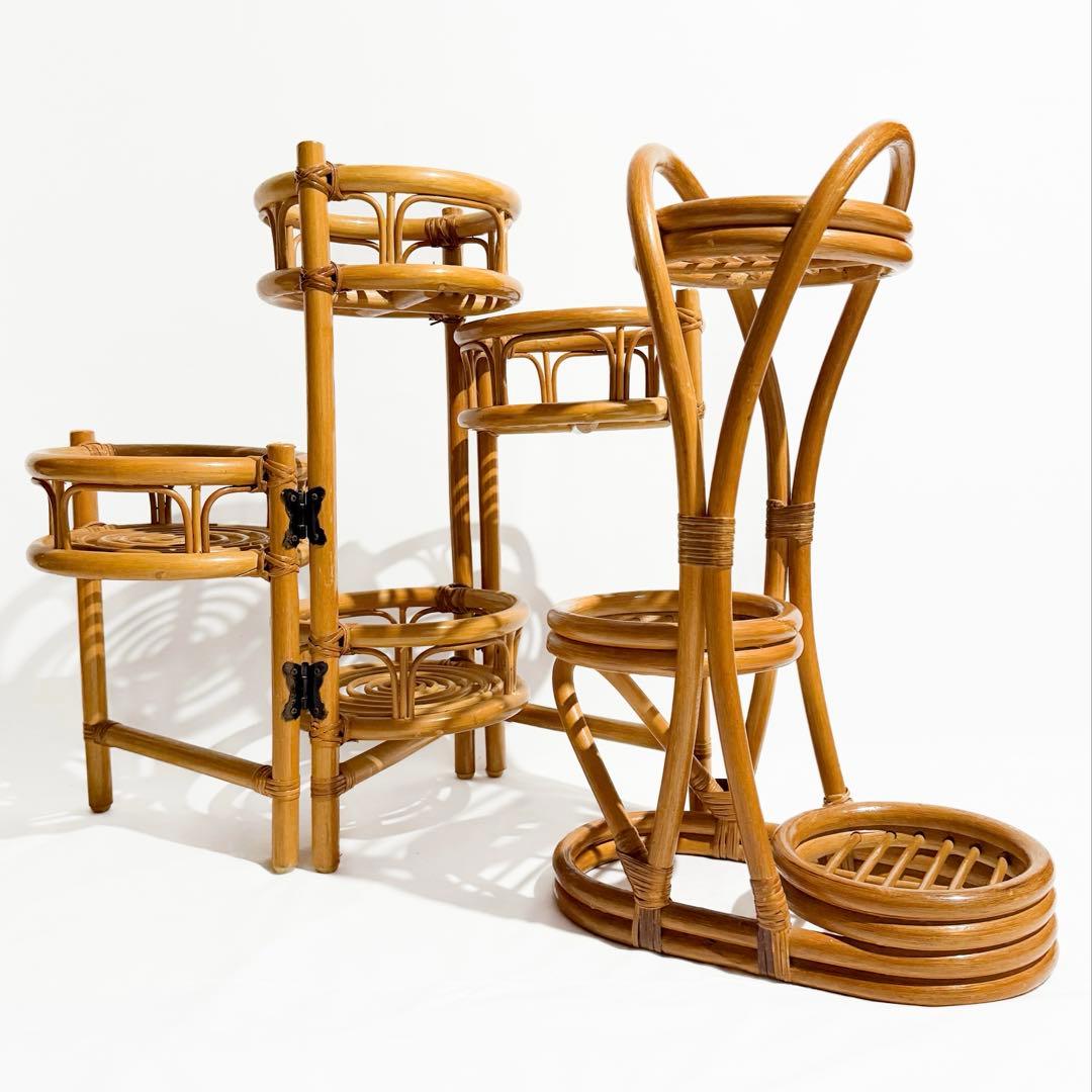 花瓶・フラワースタンド Rattan Planter Stand