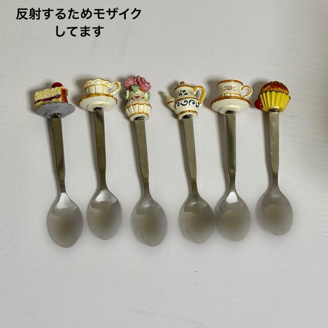 ティーポット型　ティースプーン　カトラリー　アンティーク　置物　陶器　インテリア