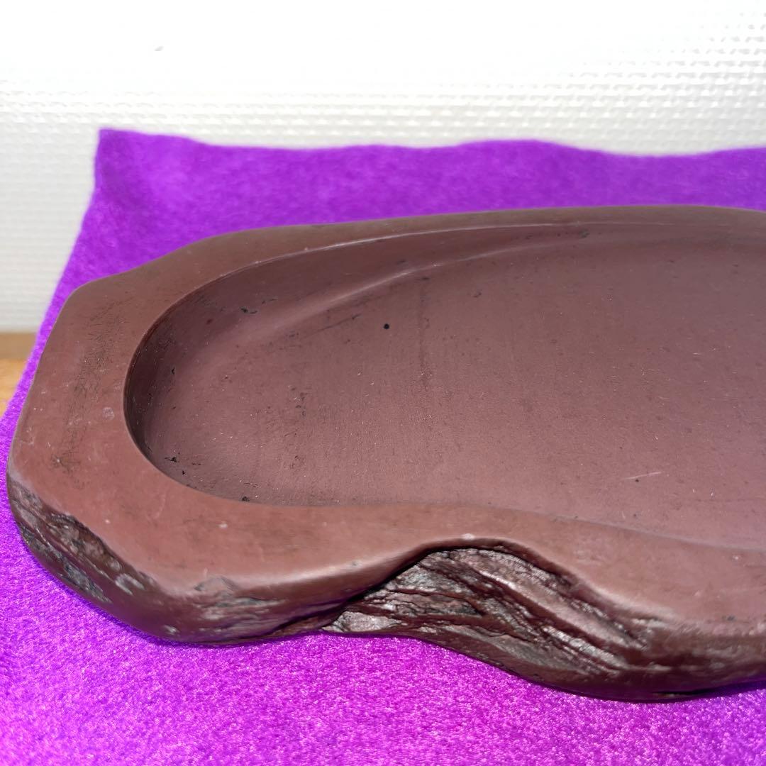⭕️紅渓石硯　天然硯　希少　相馬羊堂　小型　女性好み作品