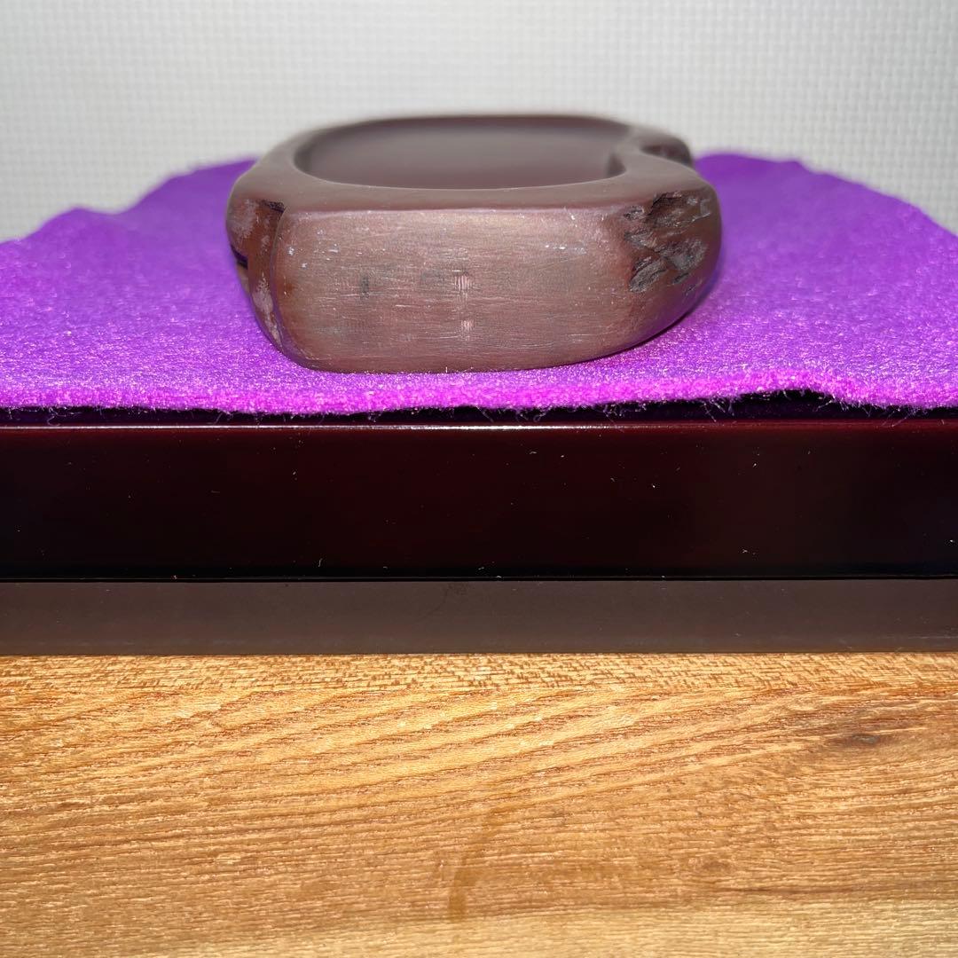⭕️紅渓石硯　天然硯　希少　相馬羊堂　小型　女性好み作品
