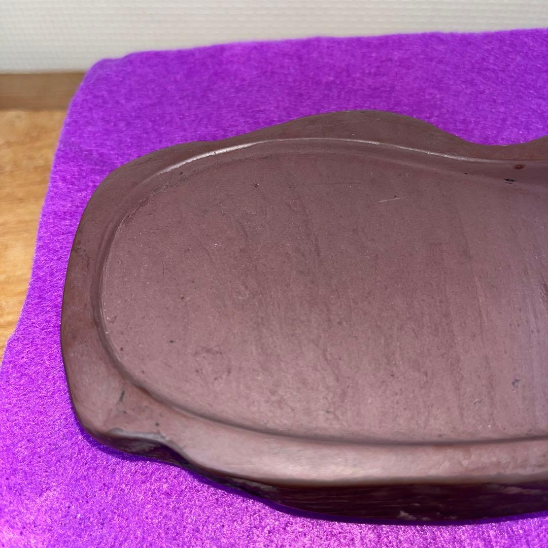 ⭕️紅渓石硯　天然硯　希少　相馬羊堂　小型　女性好み作品