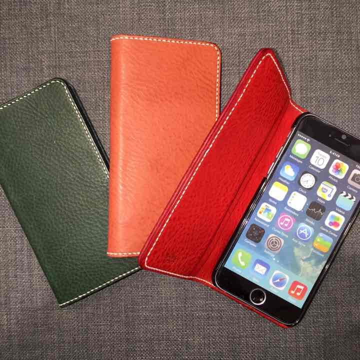 新品 本革 iPhone 6 6s 手帳型ケース