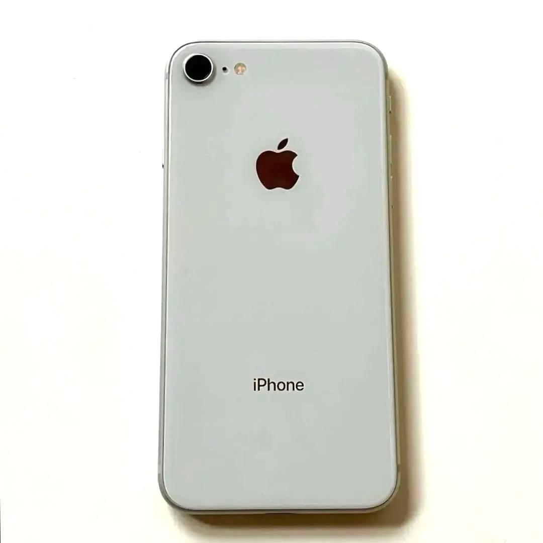 iPhone8 本体＋新品ケース＋SIM抜き取りピン　セット　バッテリー100%