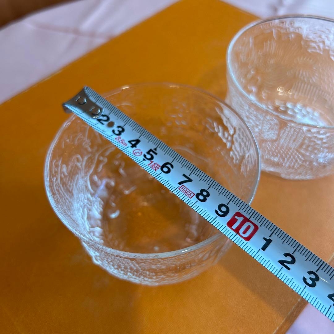 186◆イッタラ ファウナ　動物柄ガラスボウル　２個セット　ヴィンテージ