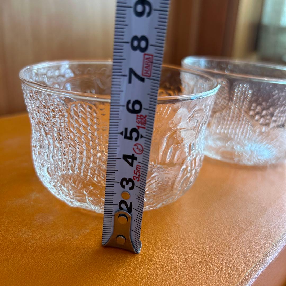 186◆イッタラ ファウナ　動物柄ガラスボウル　２個セット　ヴィンテージ