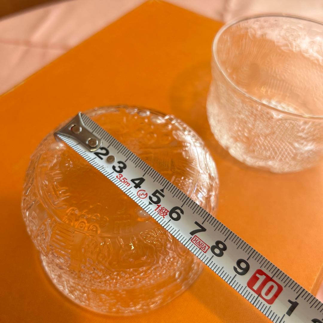 186◆イッタラ ファウナ　動物柄ガラスボウル　２個セット　ヴィンテージ