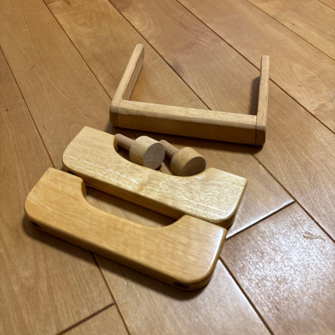 中居木工 日本製 折りたたみ すのこ　ひのき ダブルベッド　ローベッド