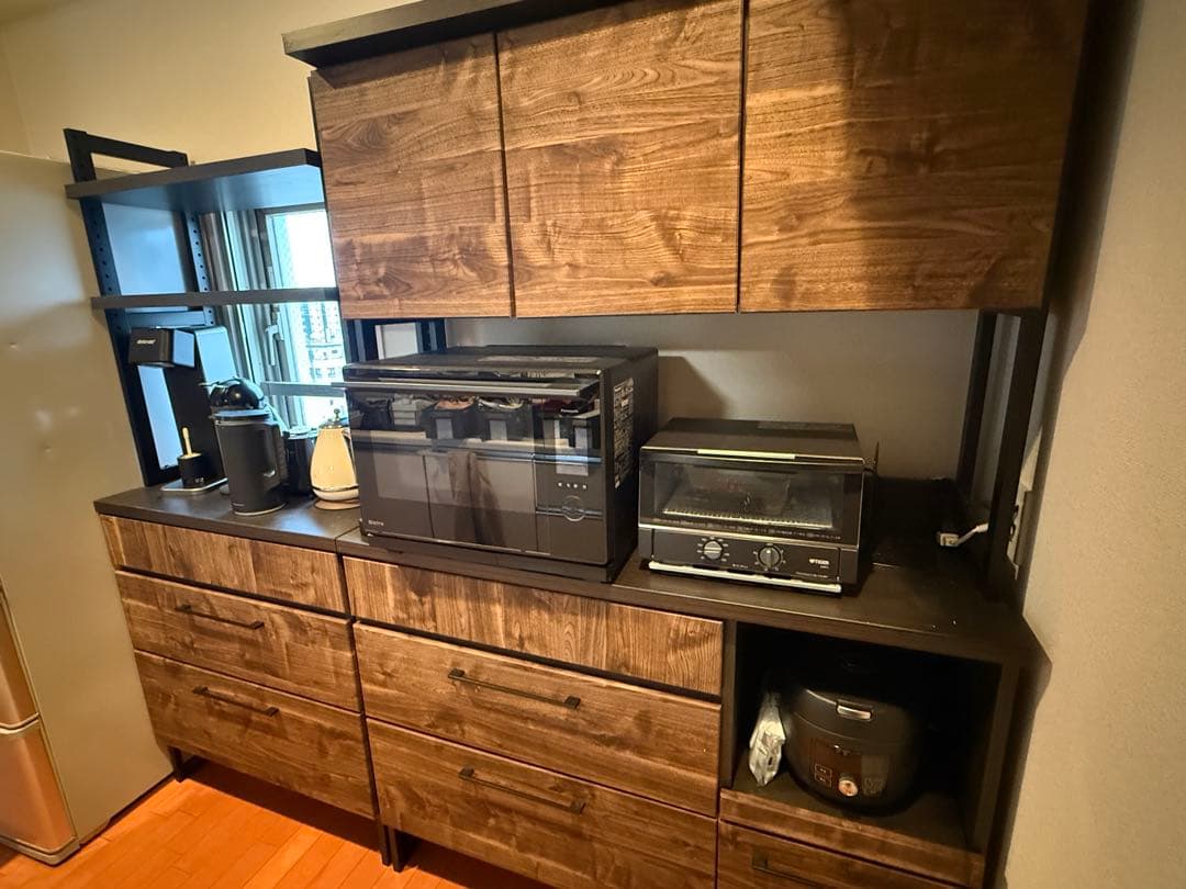 カップボード 扉タイプ 木目調