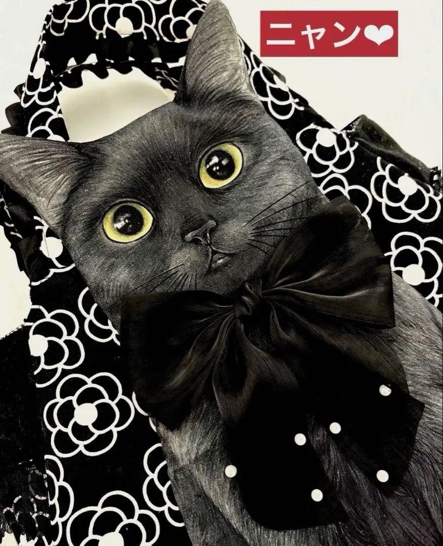 コヤンイサムチョン♡BIG黒猫ちゃん♡BIGチューリップバッグ