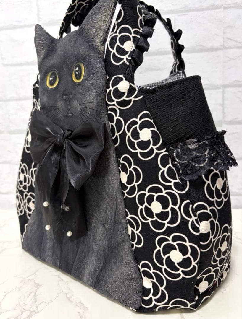 コヤンイサムチョン♡BIG黒猫ちゃん♡BIGチューリップバッグ