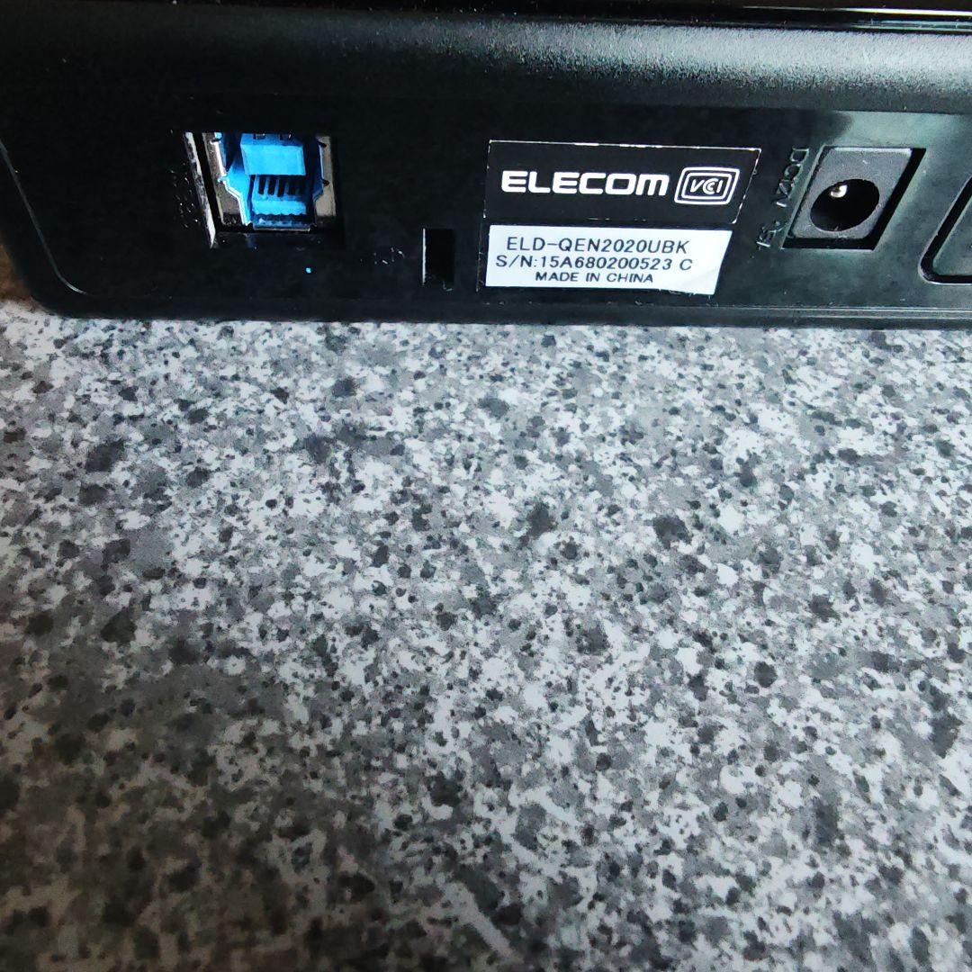 エレコム　ELD-QEN2020UBK 外付けHDD 2TB