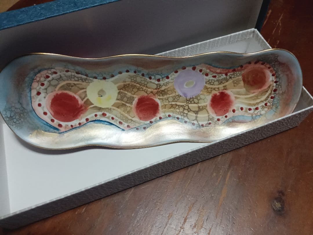 吉田るみこ作　九谷焼　平皿