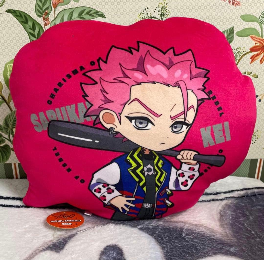 超人的シェアハウスストーリー カリスマ 吹き出しクッション コンプ ラウンドワン