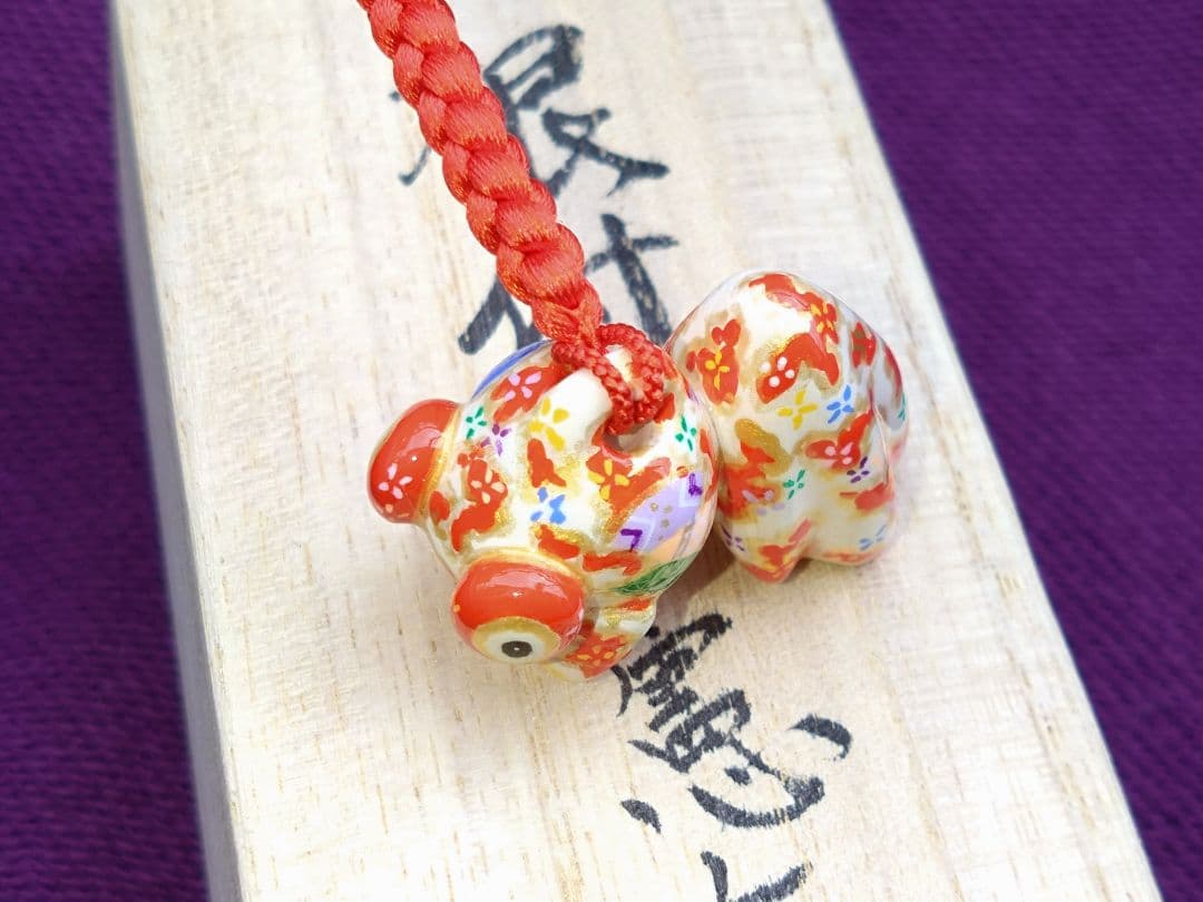 【新品未使用】工芸作家 村上憲太郎 氏 きんぎょ 根付 風水 金運 【一点物】