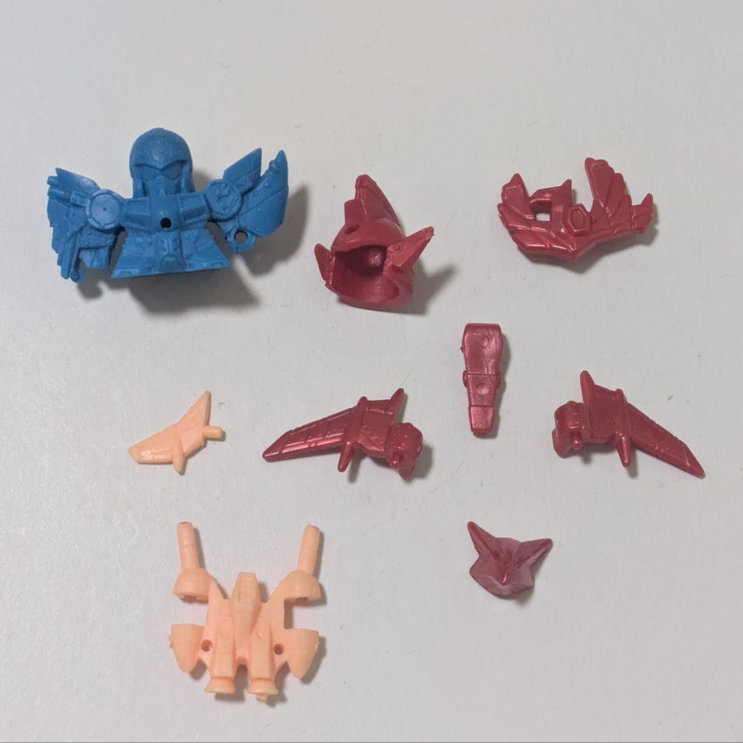 ガン消し 　SDガンダム　飛天頑駄無　魂駆羅星　青+薄橙色