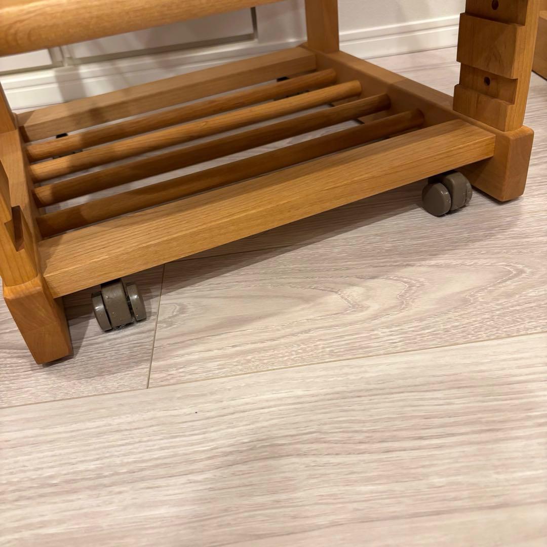 【売切れ品】ベルメゾン 天然木学習机&チェアセット ミッキーモチーフ 勉強机