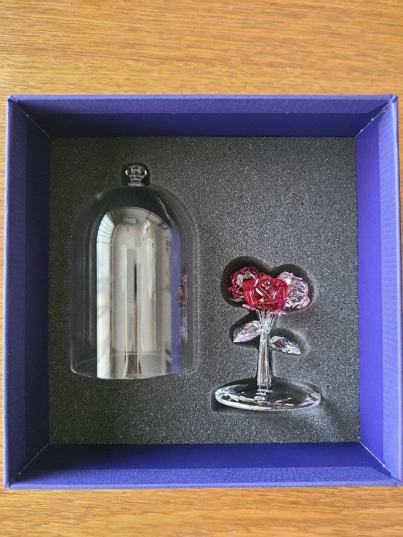 スワロフスキー　フィギュリン　ローズブーケ　薔薇