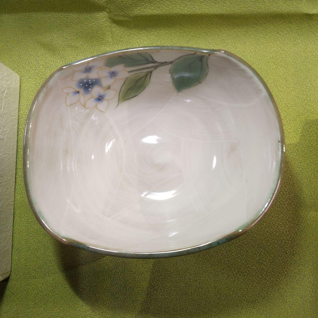 京焼　陶あん窯　小鉢　あじさい柄