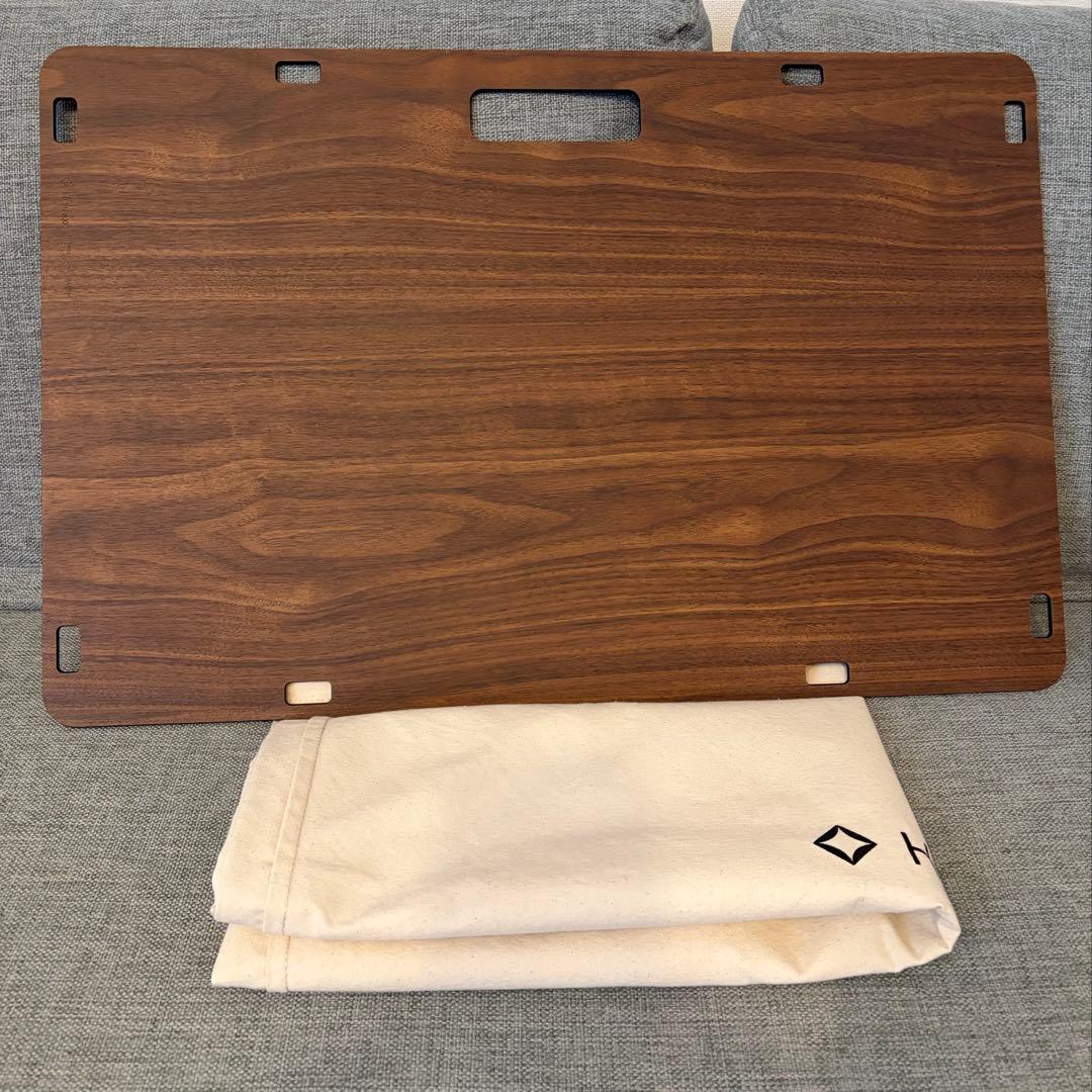 ヘリノックス　ソリッドトップホーム／ウォールナット／天板のみ　収納袋付き