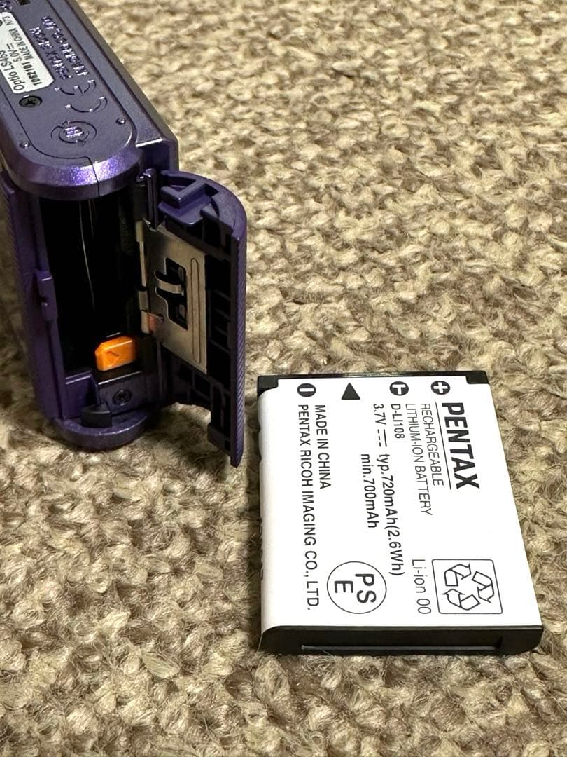 PENTAX 、optio.LS465、デジタルカメラ パープル、ジャンク品