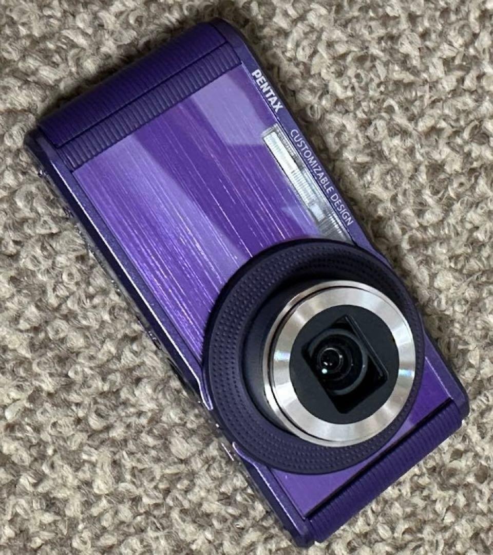 PENTAX 、optio.LS465、デジタルカメラ パープル、ジャンク品