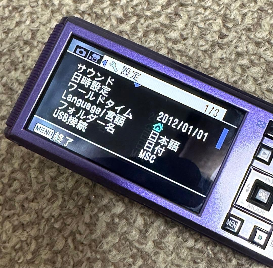 PENTAX 、optio.LS465、デジタルカメラ パープル、ジャンク品