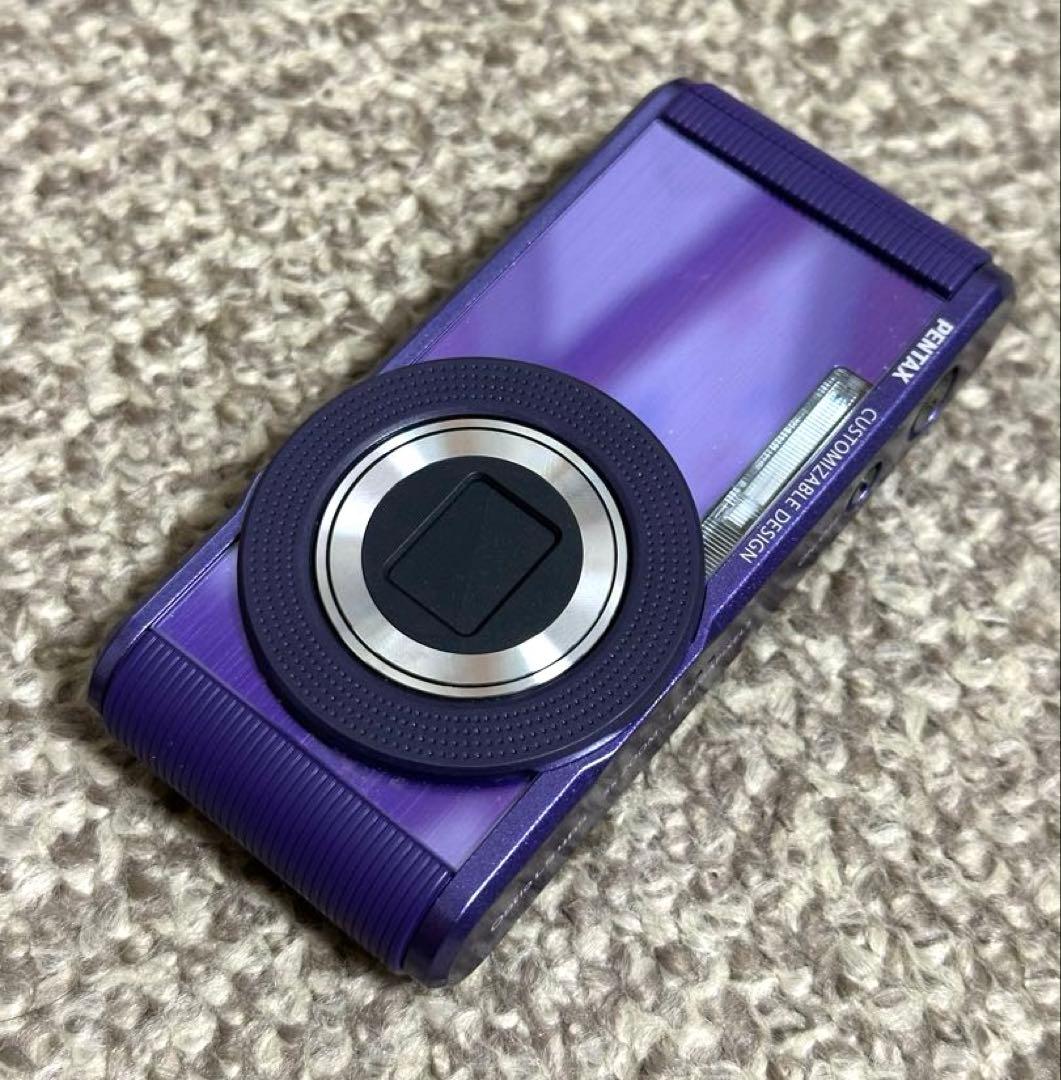 PENTAX 、optio.LS465、デジタルカメラ パープル、ジャンク品
