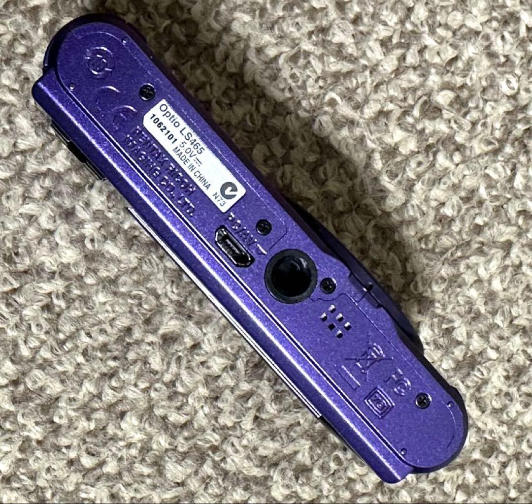 PENTAX 、optio.LS465、デジタルカメラ パープル、ジャンク品