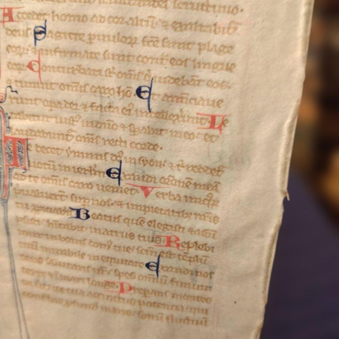 セール（10日まで）　15世紀　時祷書　零葉　羊皮紙　肉筆