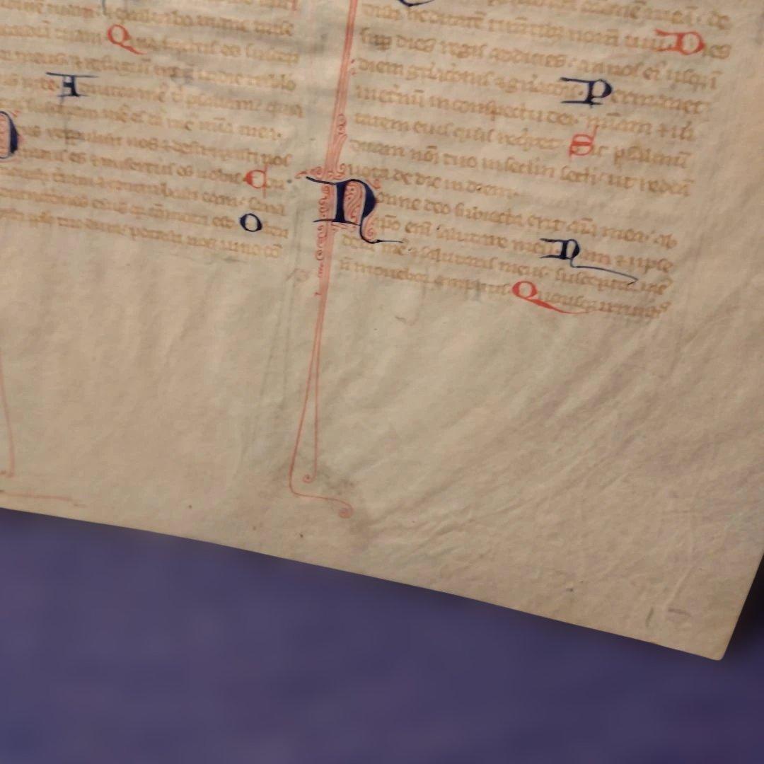 セール（10日まで）　15世紀　時祷書　零葉　羊皮紙　肉筆