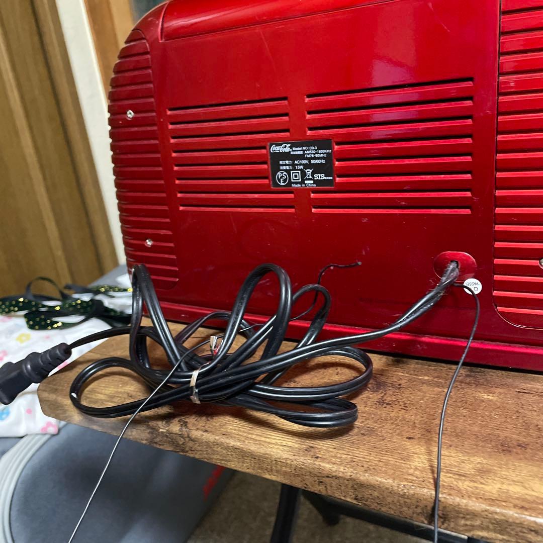 【値引】【ジャンク扱い】Coca-Cola CDラジオプレイヤー　希少レア