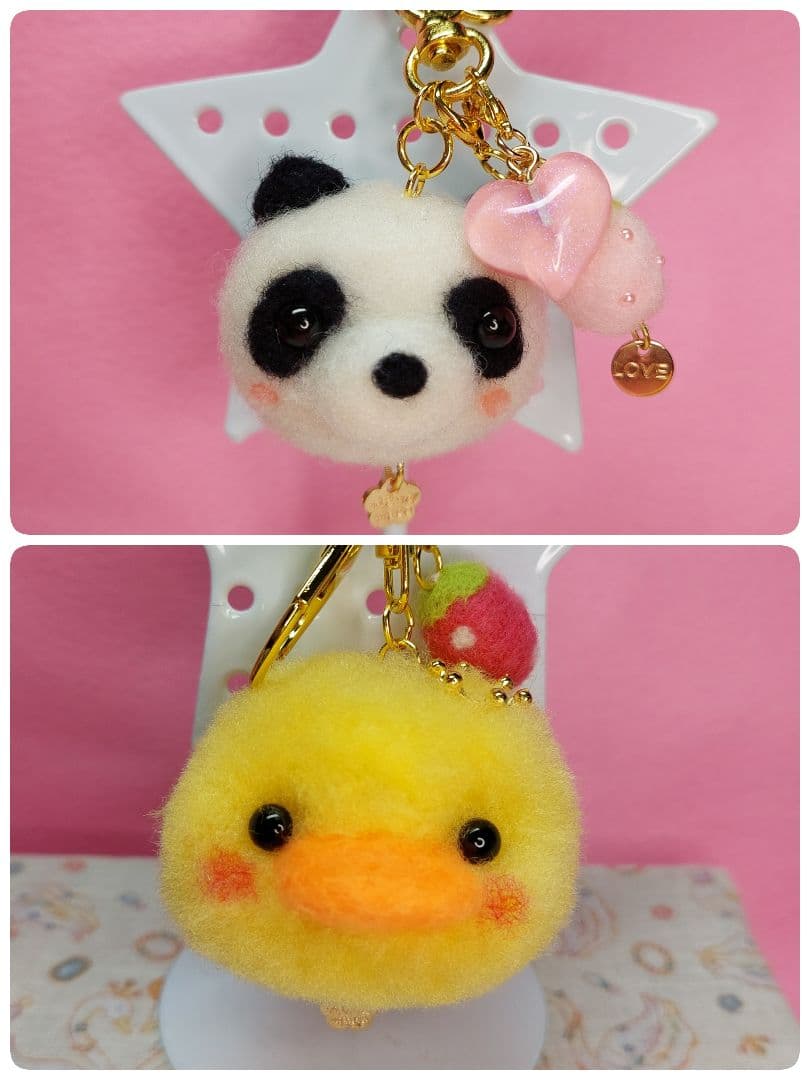 とも様確認用ページ タペストリー キーホルダー 羊毛フェルト ハンドメイド