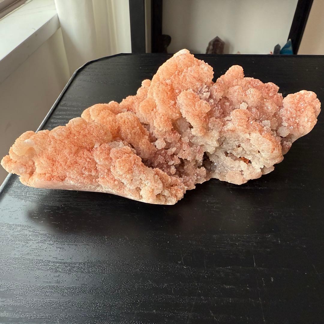 天然石ピンクアメジストの原石　置物　鉱物NO.010912