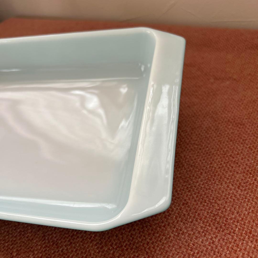 レトロ　パイレックス　ターコイズ　スノーフレーク　キャセロール ディッシュ