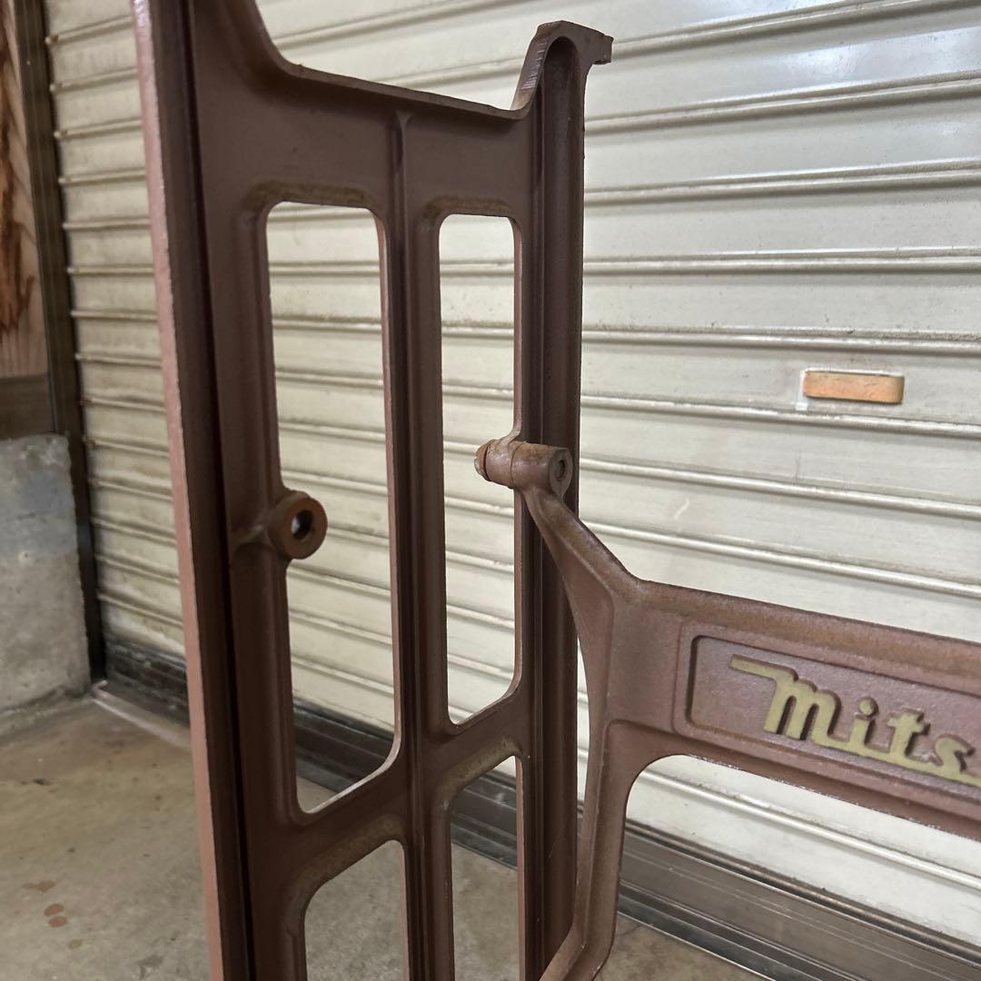 三菱 足踏みミシン脚 アンティーク レトロ テーブル