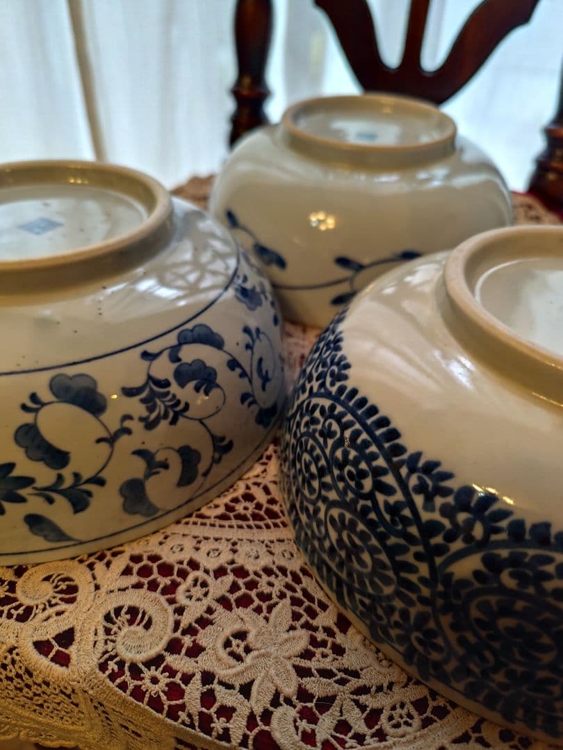 龍峰窯　三洋陶器　蛸唐草　花唐草　大鉢　丼