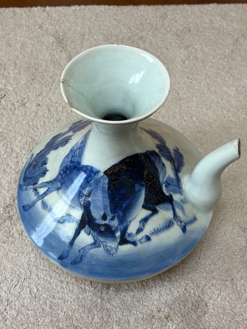 平戸焼「軍持（ケンディ）」酒器・水差し　骨董品