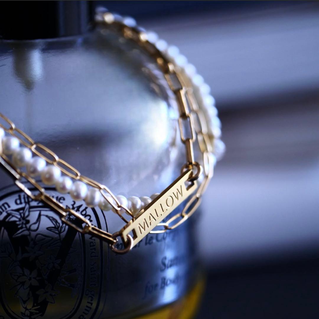 ブレスレット・バングル mallow ino Pearl bracelet