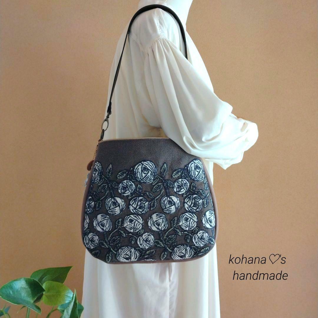 ❀再販❀ハンドメイドஐ..ラウンドショルダーバッグ∂бミナペルホネン⚮̈
