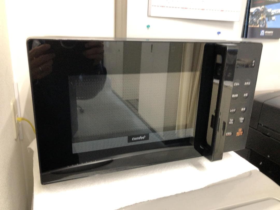 コンフィー(COMFEE') 電子レンジ 16L フラットテーブル コンパクト