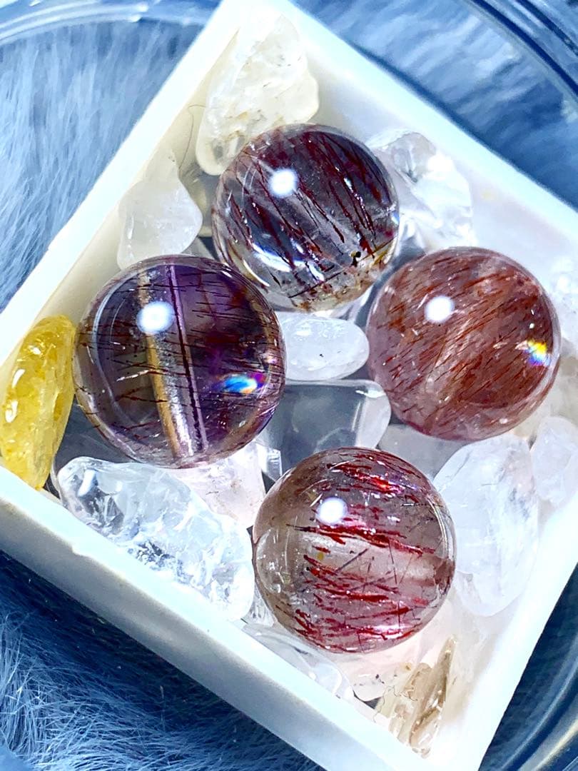 高品質スーパーセブン4個セット♡♡10mm前後玉