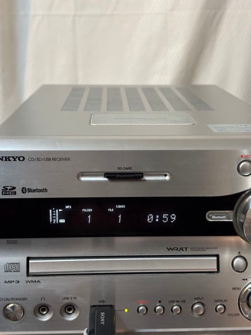 ONKYO Bluetooth ミニコンポ CDプレーヤーNFR-7 本体のみ