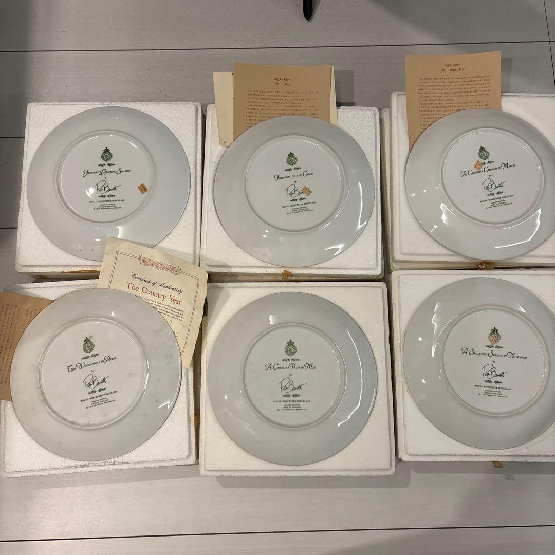  Worcester Franklin Porcelain 絵皿