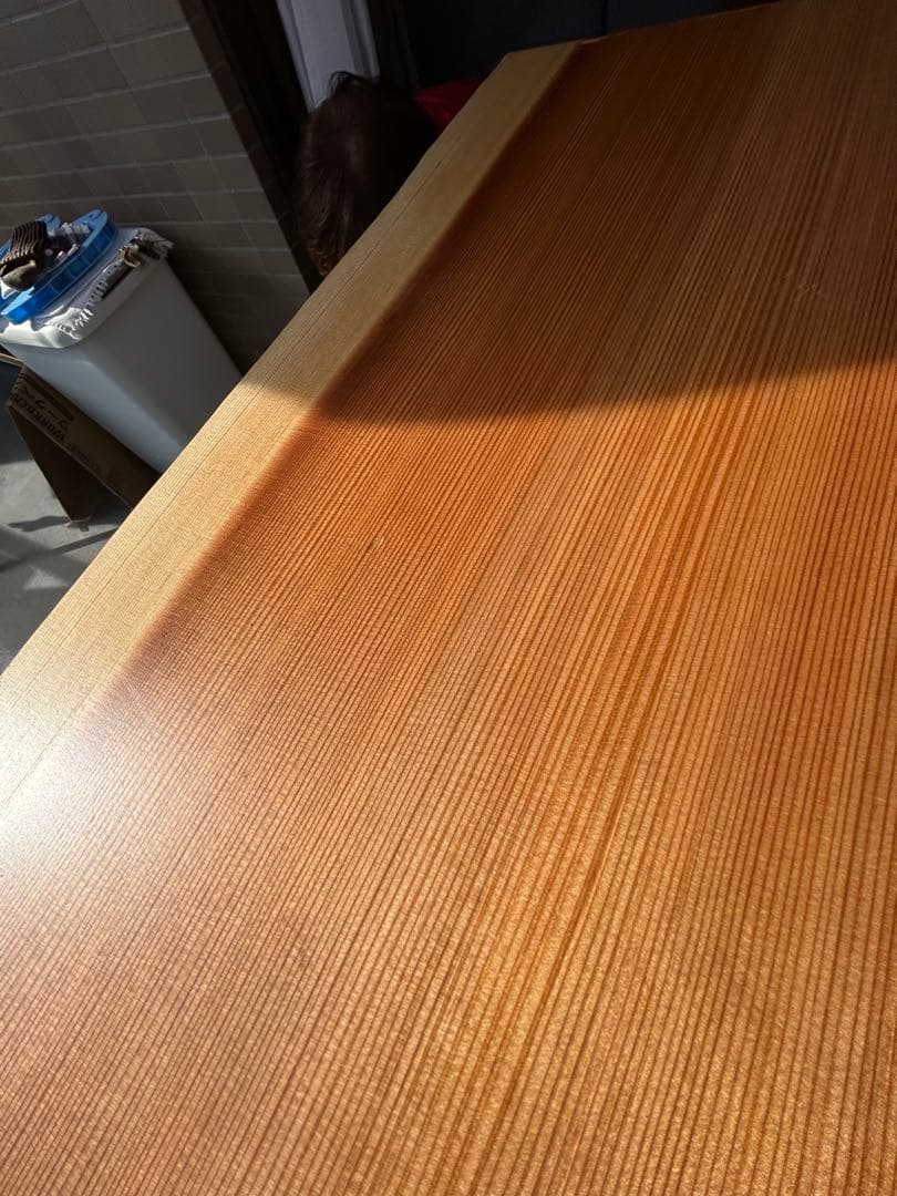 【極厚55mm】杉 無垢 一枚板 天板 耳付き ウレタン塗装済 970×620