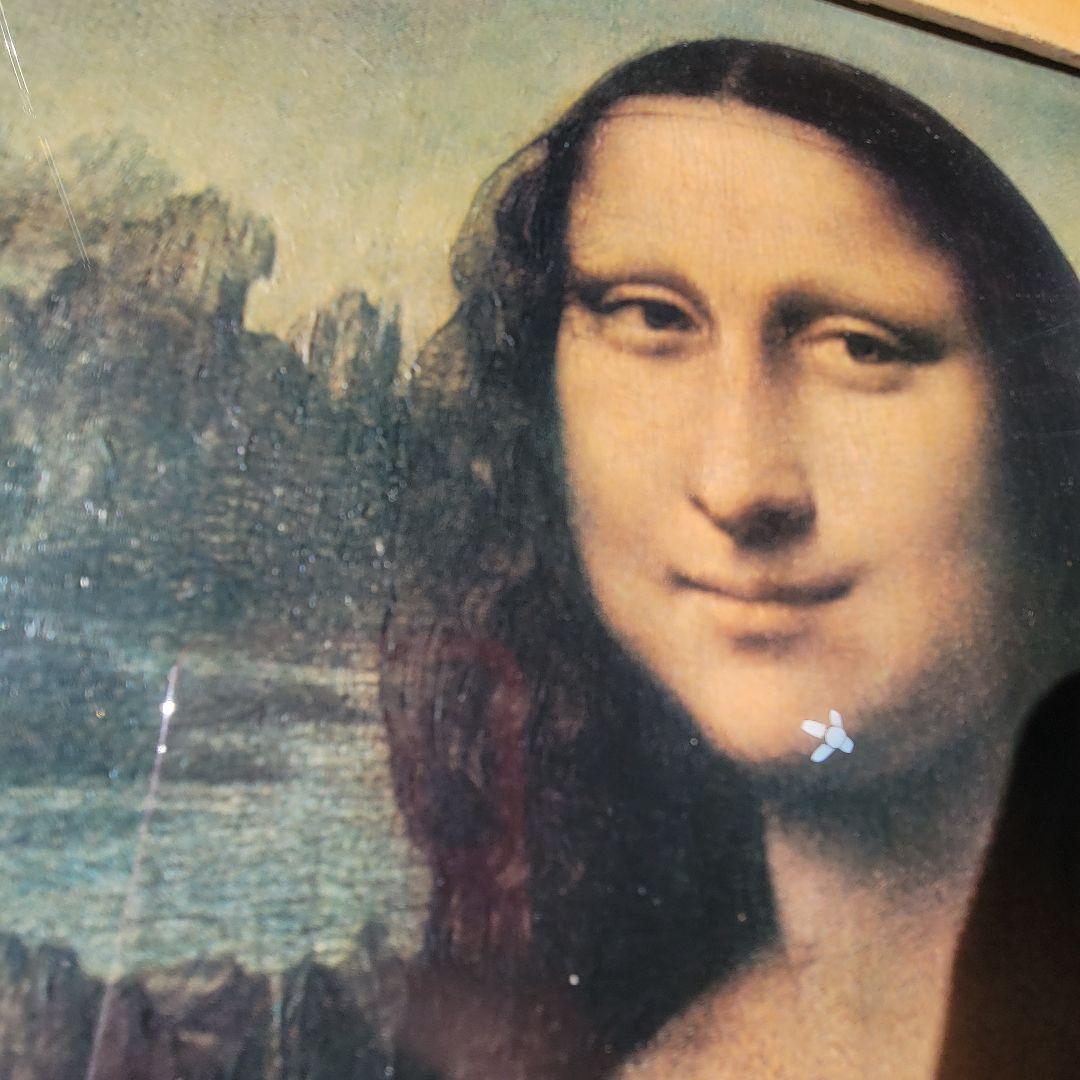 【世界の名画】 レオナルド・ダ・ヴィンチ 『モナ・リザ』複製画　額入り　レプリカ